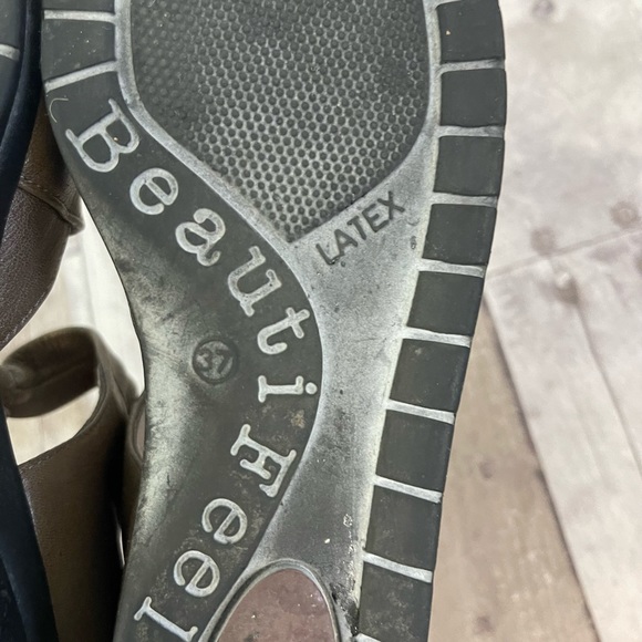 BeautiFeel Pleasure Mary Jane Leather Flats Comfort Shoes Gray 44233 - Picture 12 of 13